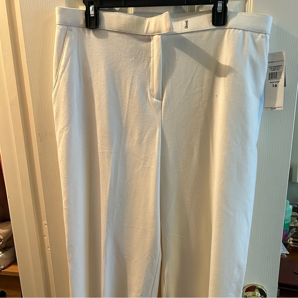 Norton McNaughton Winter White Pants Size 16